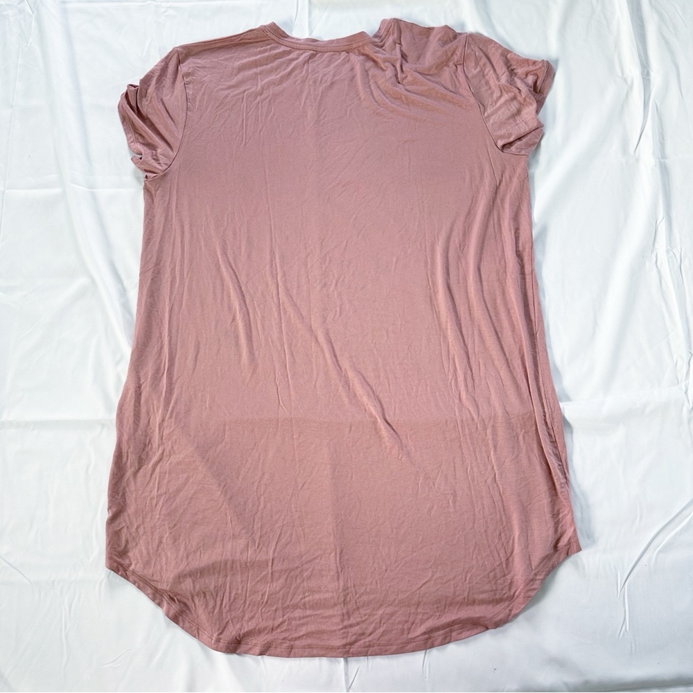 Stars Above Beautifully Soft Short Sleeve Dress - Pink XXL - Picture 9 of 10